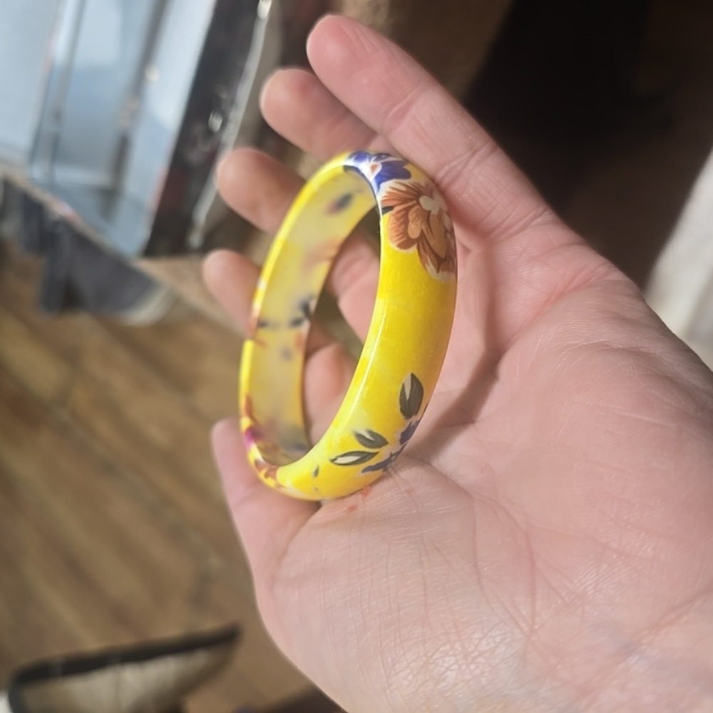 Yellow and Blue Tropical Bracelet